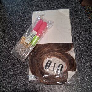 New Brown Hair Extensions and Hair Jewel Kit